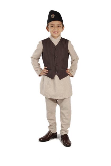 kid khaki daura suruwal
