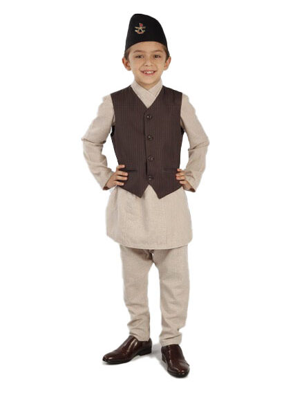 kid khaki daura suruwal