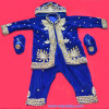 Baby Boy Blue Velvet Pasni Dress