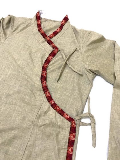 Men Designer Khaki Daura Suruwal