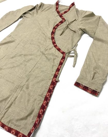 Men Designer Khaki Daura Suruwal