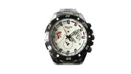 white dial silver watch