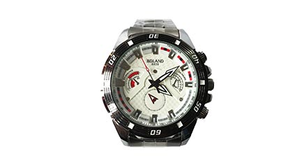 white dial silver watch