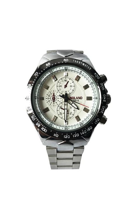 white dial men watch