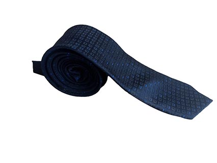 blue pattern design tie