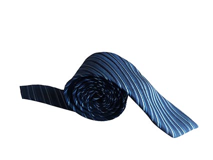 blue stripe design tie