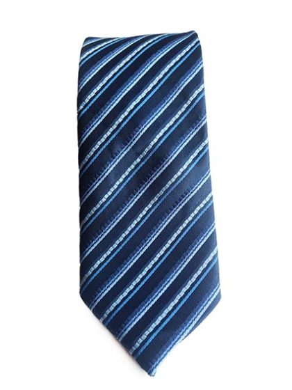 blue stripe design tie