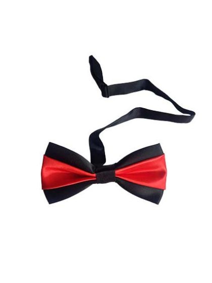 Black & Red Bow Tie