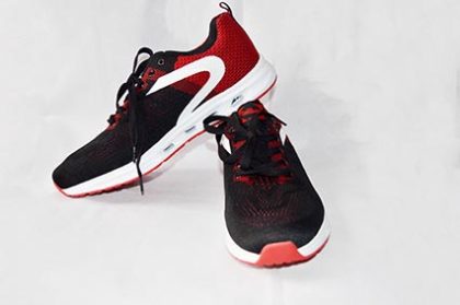 Caliber Men Lace Up Sport Shoes - Red