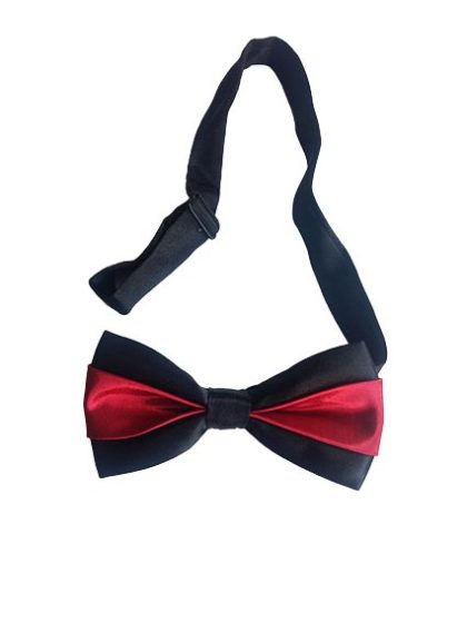 Maroon & Black Bow Tie
