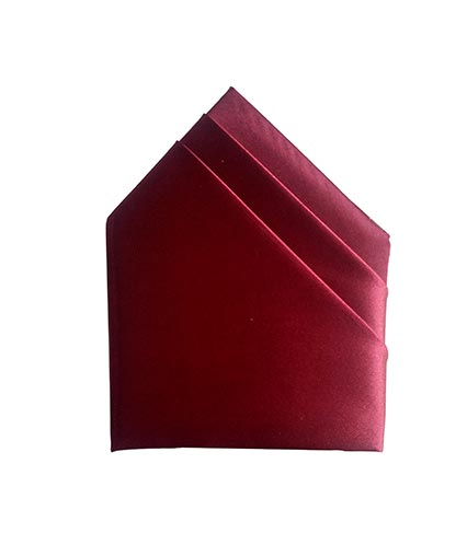 Maroon Pocket Square