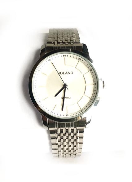 bolano white dial watch