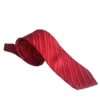 red stripe design tie
