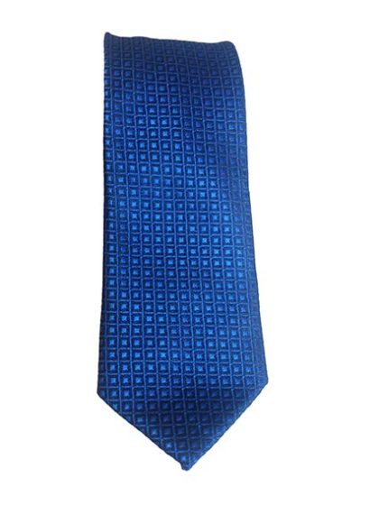 blue dotted design tie