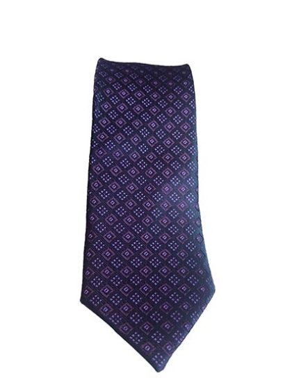 blue dotted design tie