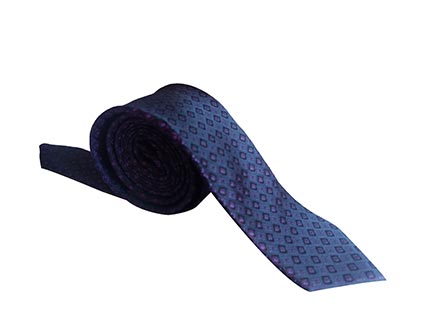 blue dotted design tie