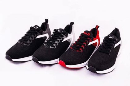 Caliber Men Lace Up Sport Shoes - Red