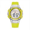 yellow digital watch