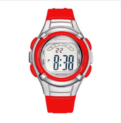 Kids red digital watch