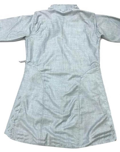 Men Plain Silver Grey Daura Suruwal