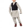 kids Silver Grey Daura Suruwal Set
