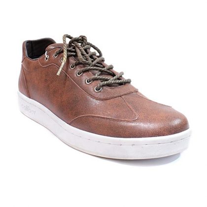 Caliber Men Casual Lace Up Sneaker - Brown