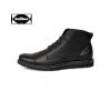 Caliber Men Lace Up Ankle Boots - Black