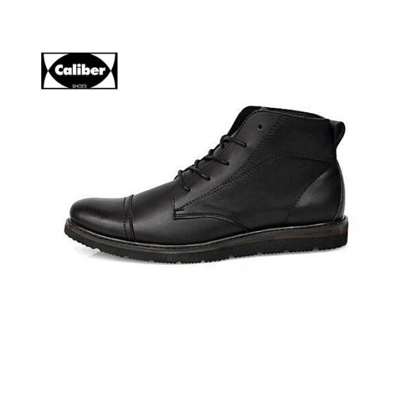 Caliber Men Lace Up Ankle Boots - Black
