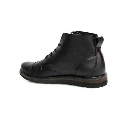 Caliber Men Lace Up Ankle Boots - Black