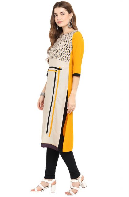 Women Geometric Print Multi-colored Kurtis