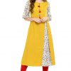 A-line Floral Printed Kurtis for Women