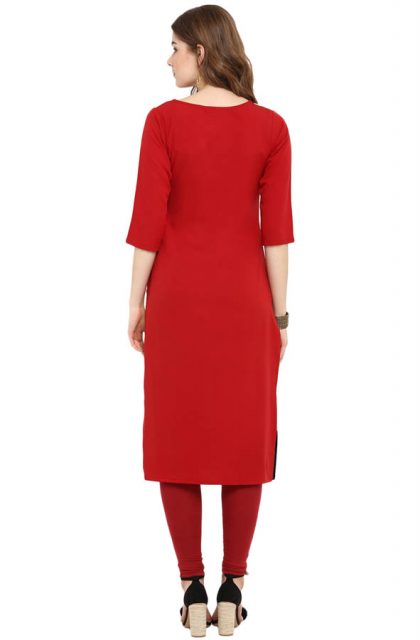 Geometric Printed Multicolored Kurtis