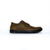 Caliber Men Casual Oil Pull Leather Shoes - Green