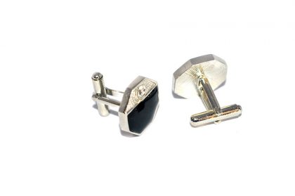 luxury hexagonal cufflinks