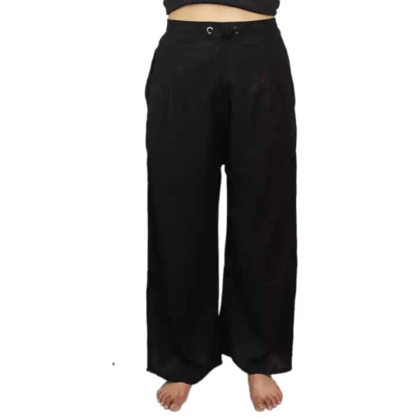 Women Black Drawstring palazzo