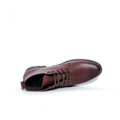 Caliber Men Lace Up Boots - Wine Red