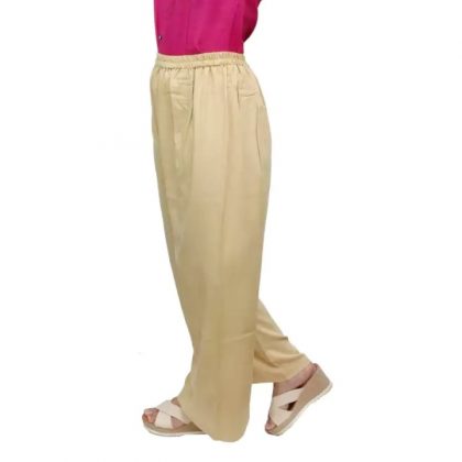 Women Solid Beige Palazzo