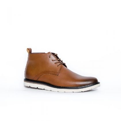 Caliber Men Lace Up Boot - Light Brown