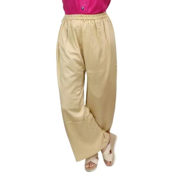 Women Solid Beige Palazzo