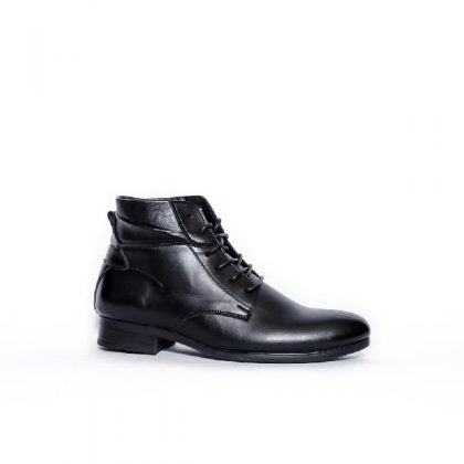 Caliber Men Lace Up Boots - Black