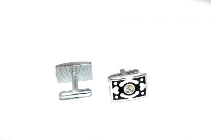 Luxury Rectangular Abstract Design Cufflinks