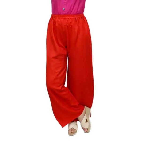 Women Solid Orange Palazzo