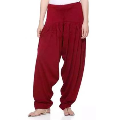 Red woolen Punjabi salwar for women