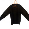 Knitted Design Black Sweater