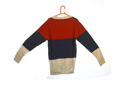 colored-blocked multicolored sweater