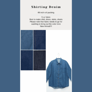 Shirting Denim 66 inch roll packing 5 oz fabric