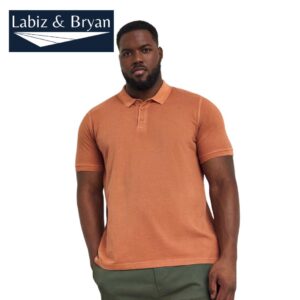 Garment Dyed Pique Polo T-Shirt Plus Size