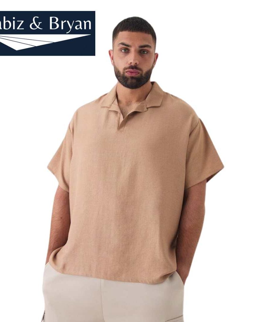 Short Sleeve Plus Size Polo T-Shirt