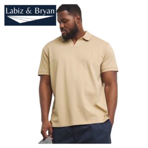 Polo Ralph Lauren Beige Pocket Stretch Polo Shirt - Men's Plus Size Polo T-Shirt