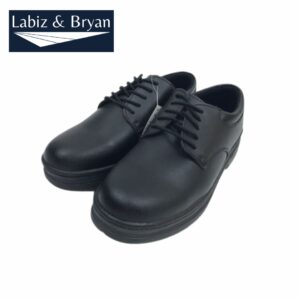 Mid Heel Wedge Shoes - Black Minimalist Platform Slip-On Loafers